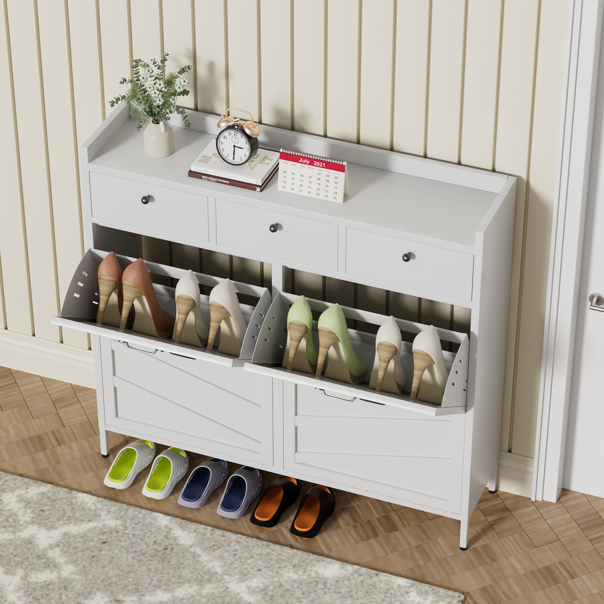 Metal-Shoe-Cabinet---4-Flip-